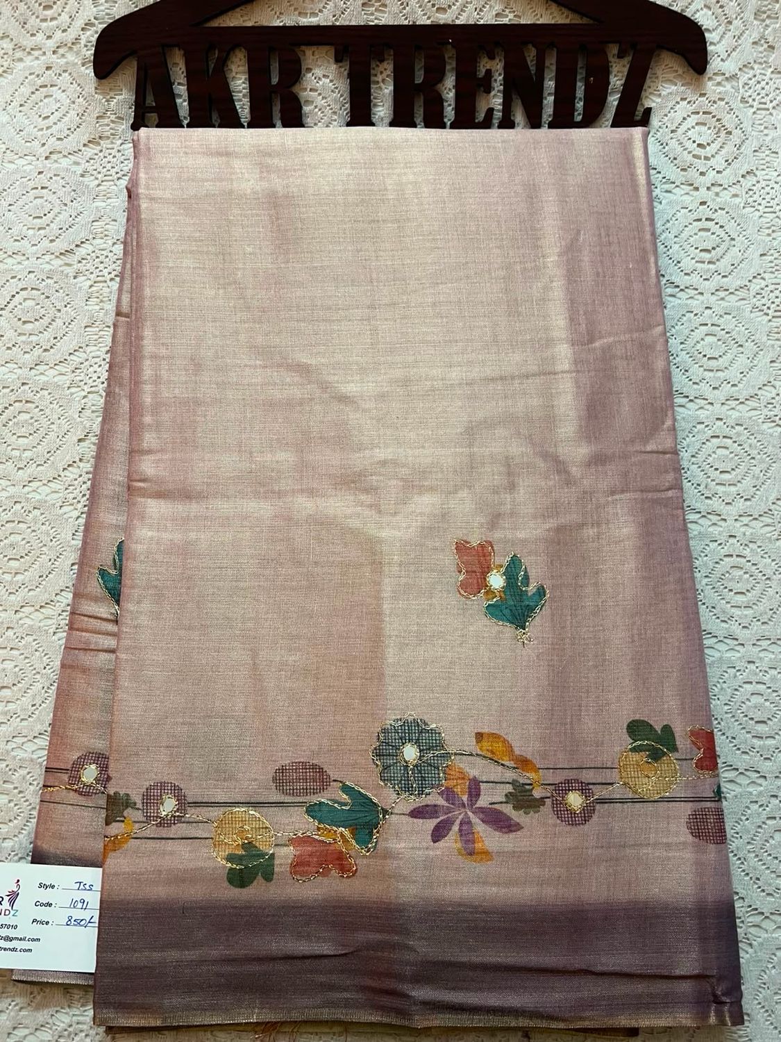Embroidered Tissue Silk Sarees