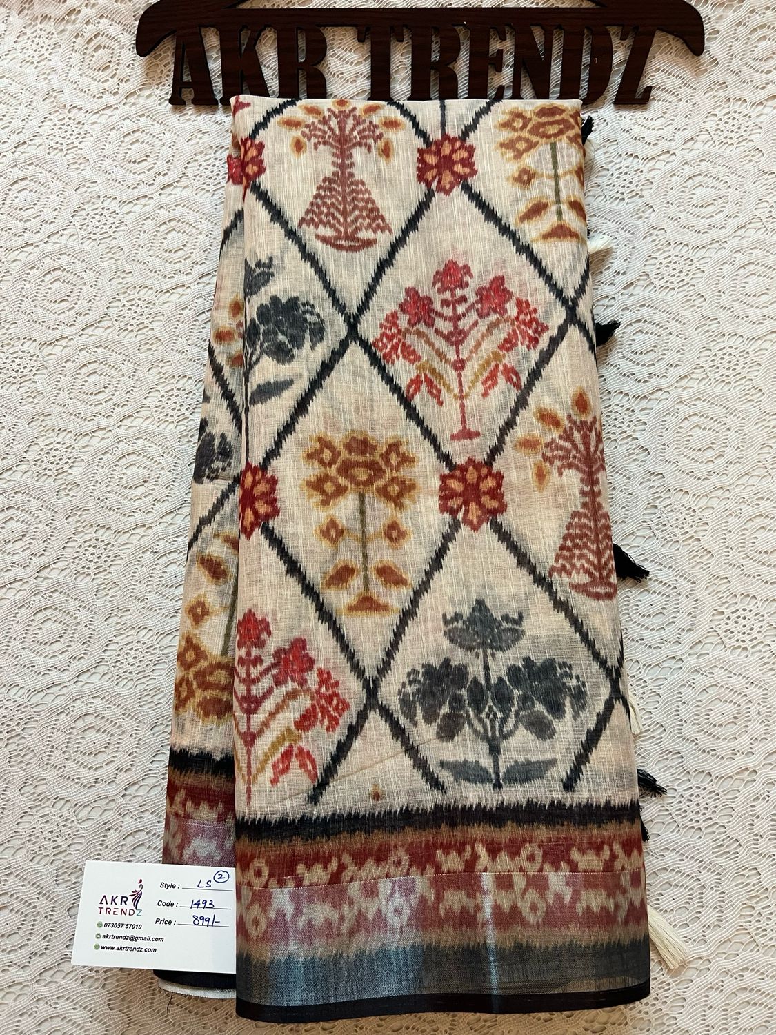 Fancy Soft Linen Cotton Sarees