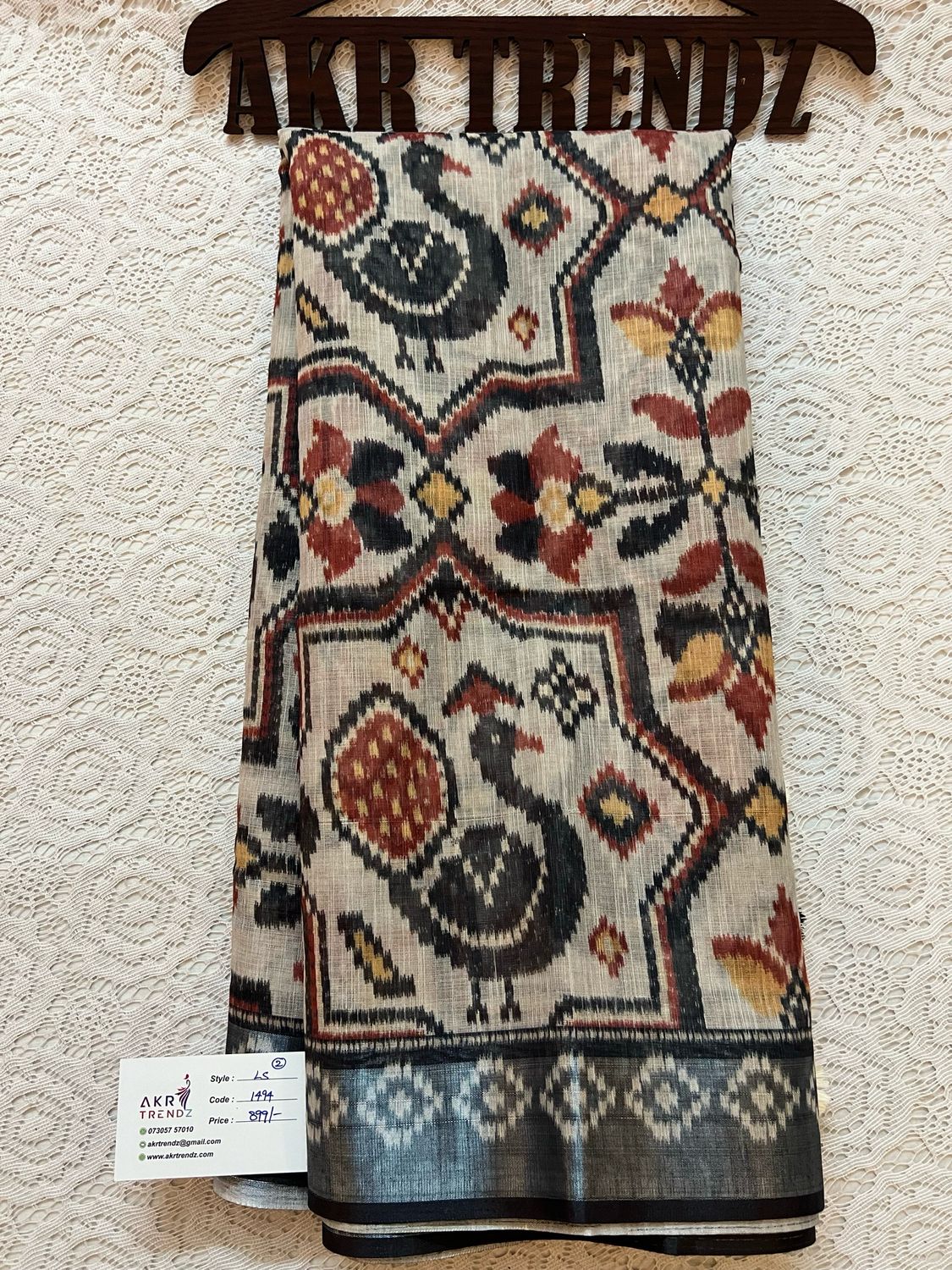 Fancy Soft Linen cotton Sarees