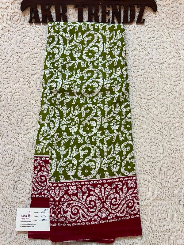 Summer Pure Mul Cotton Sarees