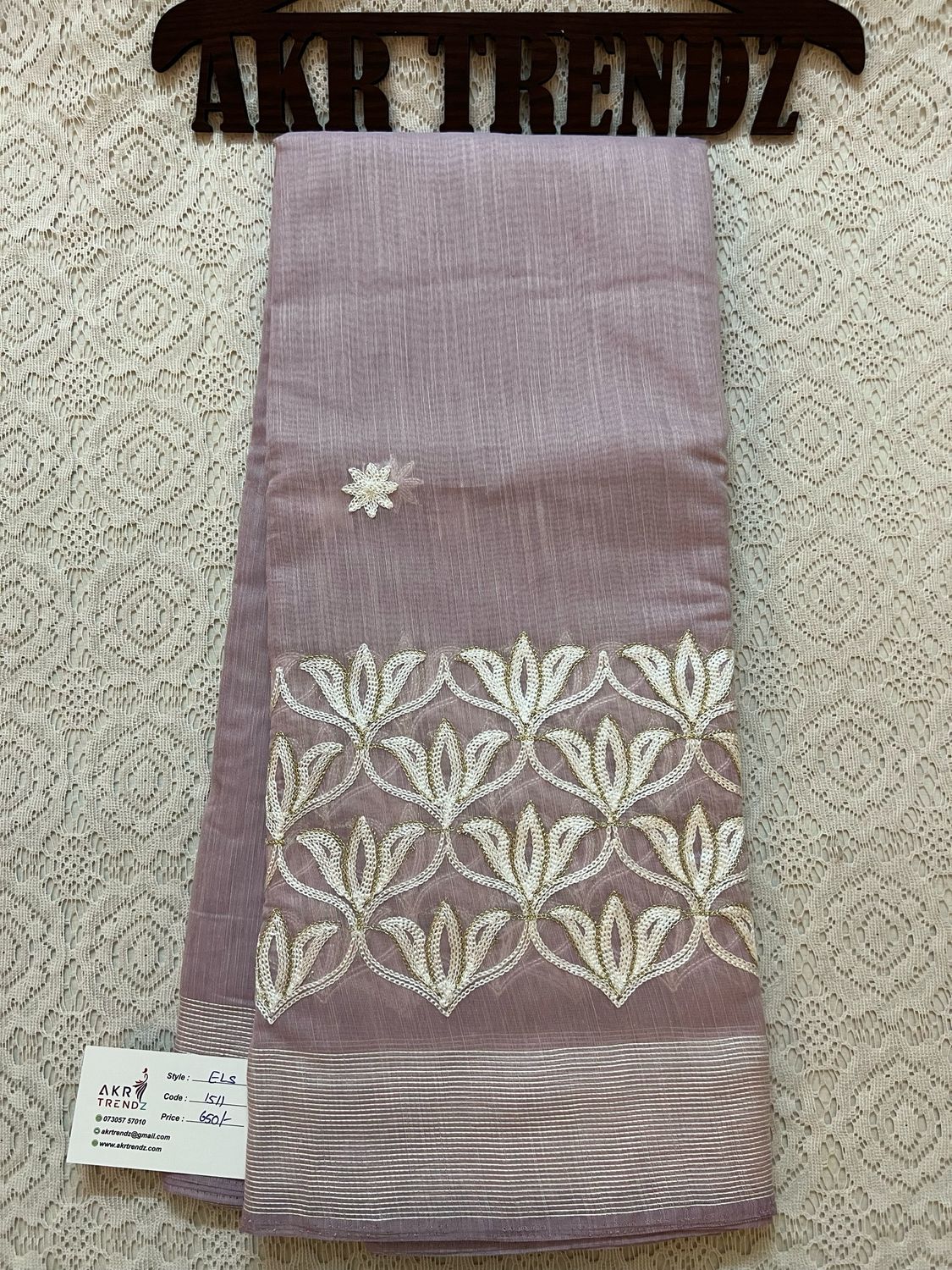 Embroidered Soft Cotton Sarees