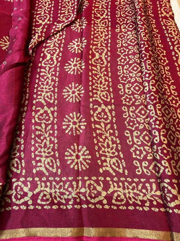 Batik Silk Mix Cotton Sarees