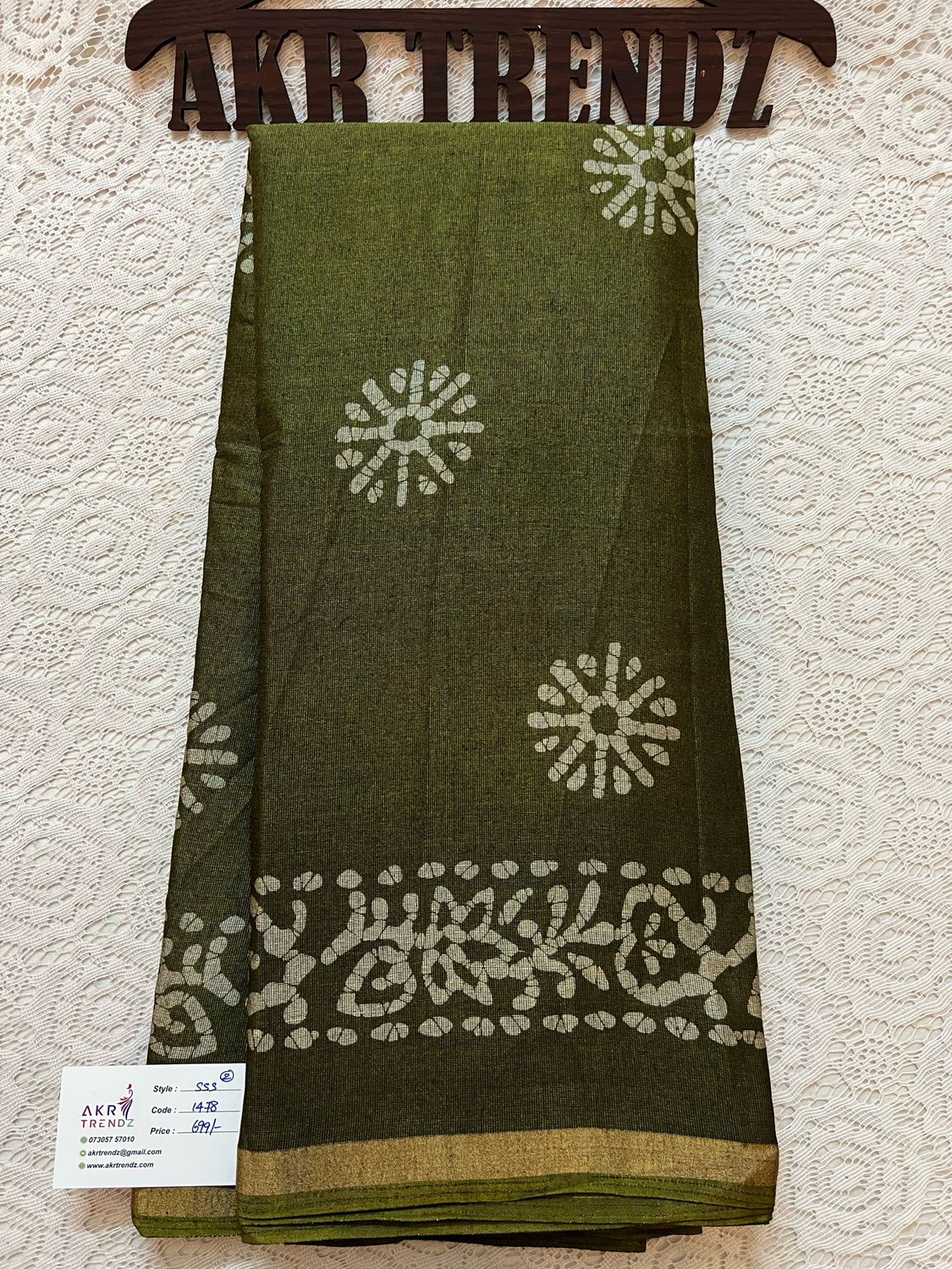 Batik Silk Mix Cotton Sarees