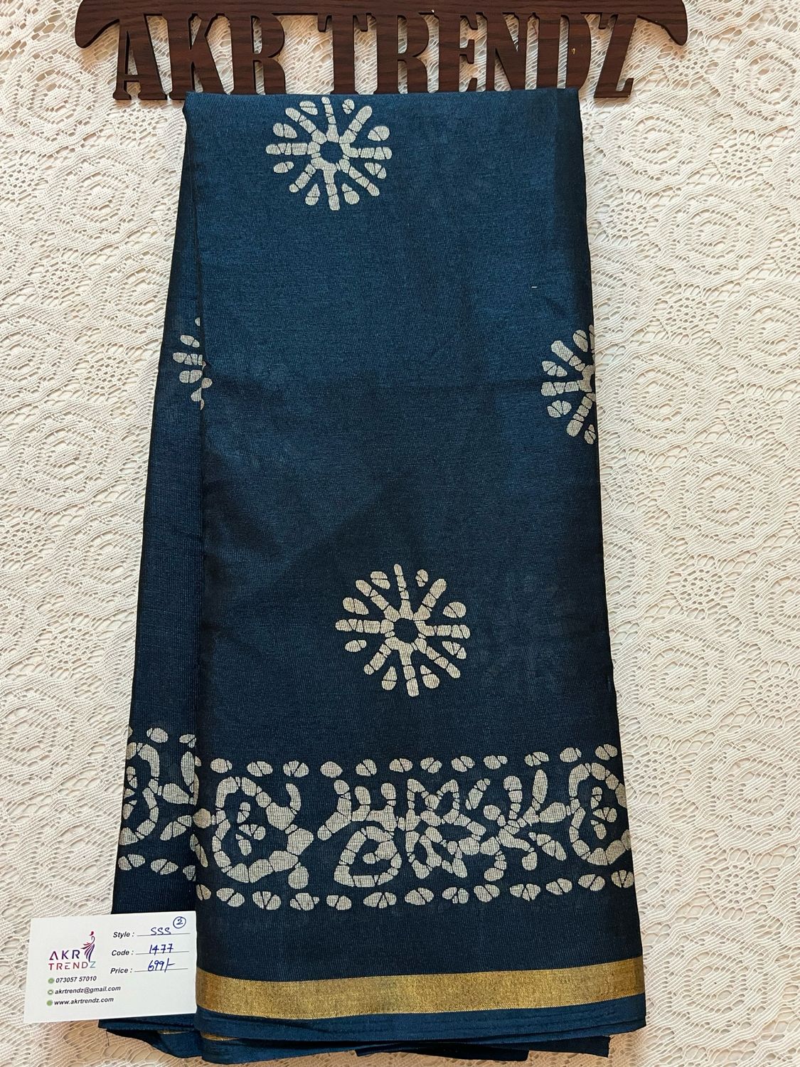 Batik Silk Mix Cotton Sarees