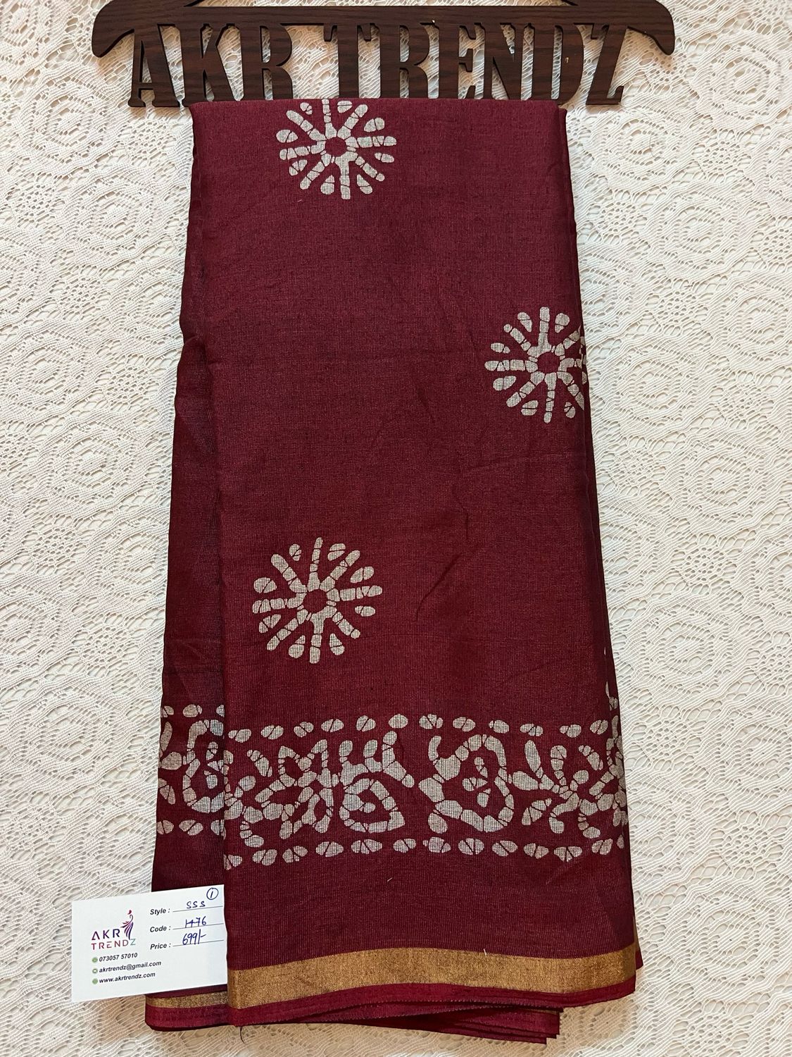 Batik Silk Mix Cotton Sarees