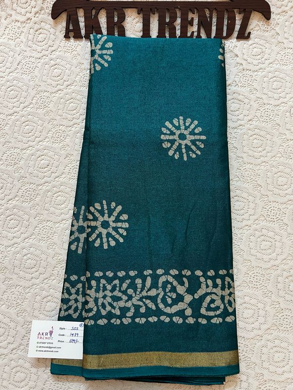 Batik Silk Mix Cotton Sarees