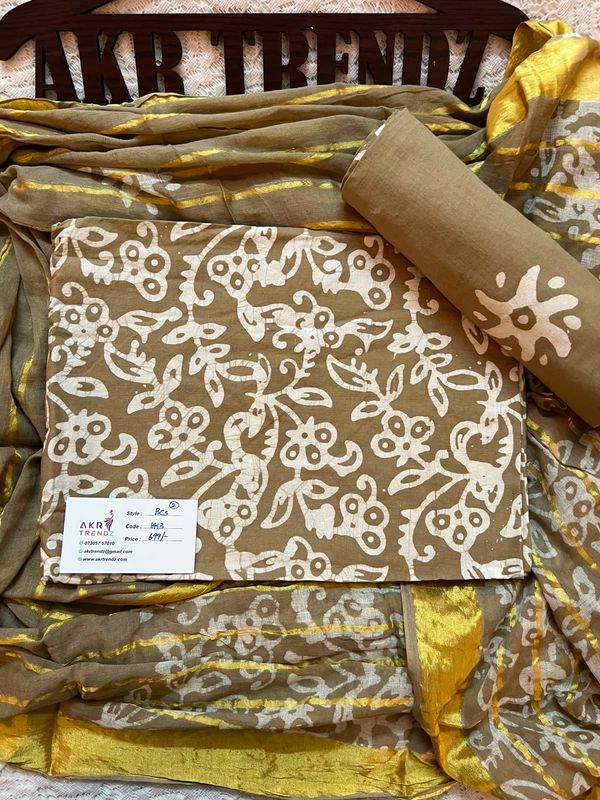 Handblock Batik Cotton Suits