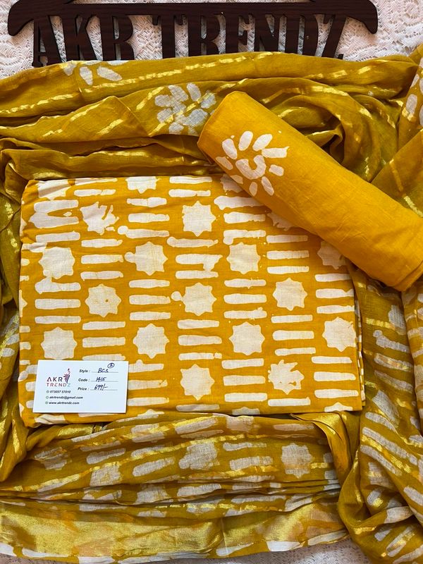 Handloom Batik Cotton Suits