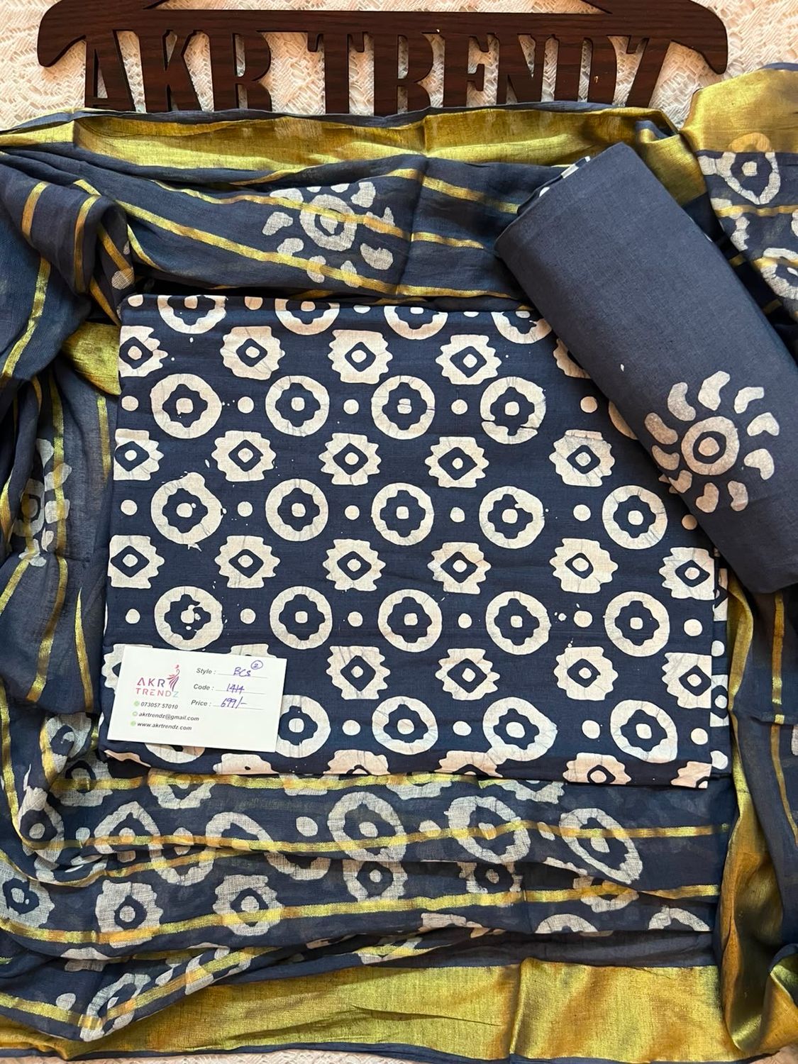 Handblock Batik Cotton Suits