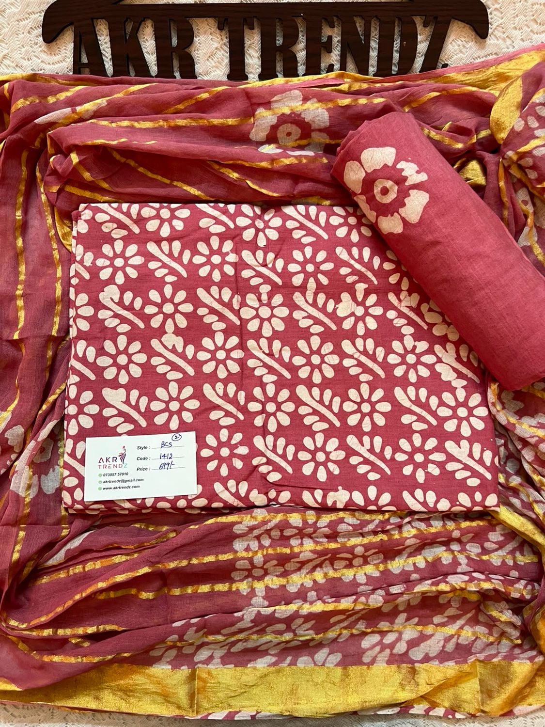 Handloom Batik Cotton Suits