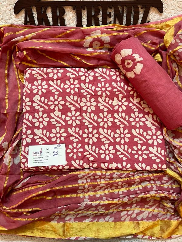 Handloom Batik Cotton Suits
