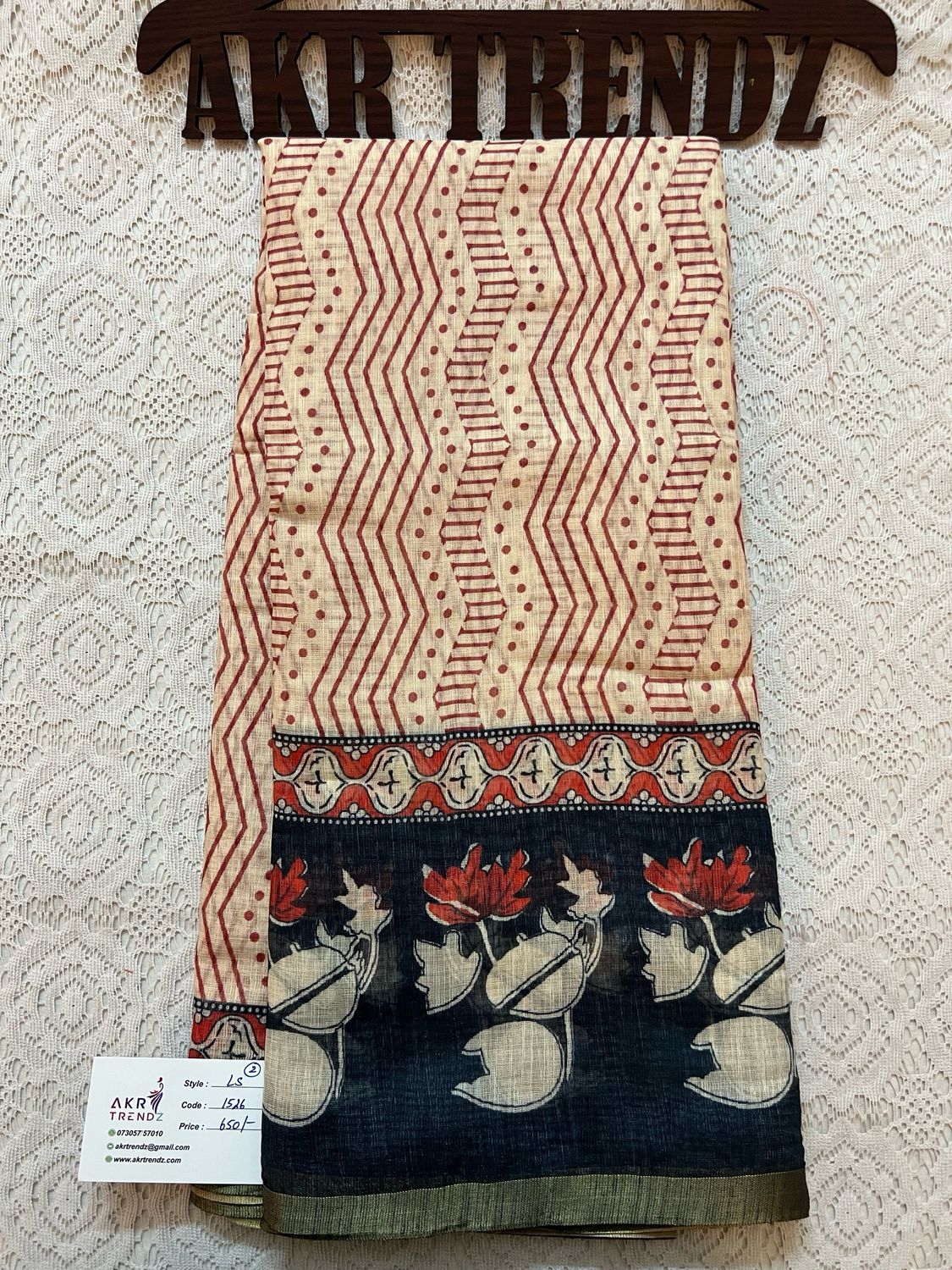 Fancy Linen Cotton Sarees