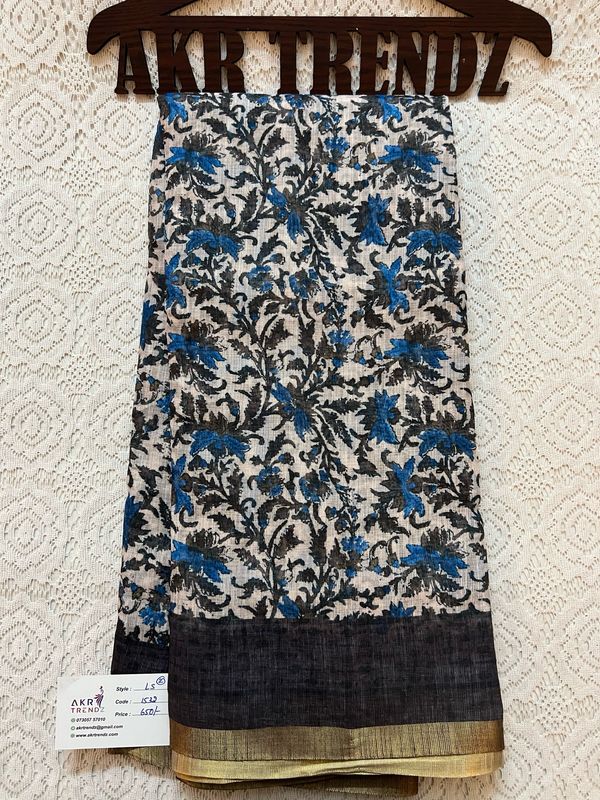 Fancy Linen Cotton Sarees