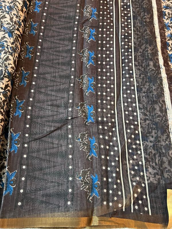 Fancy Linen Cotton Sarees