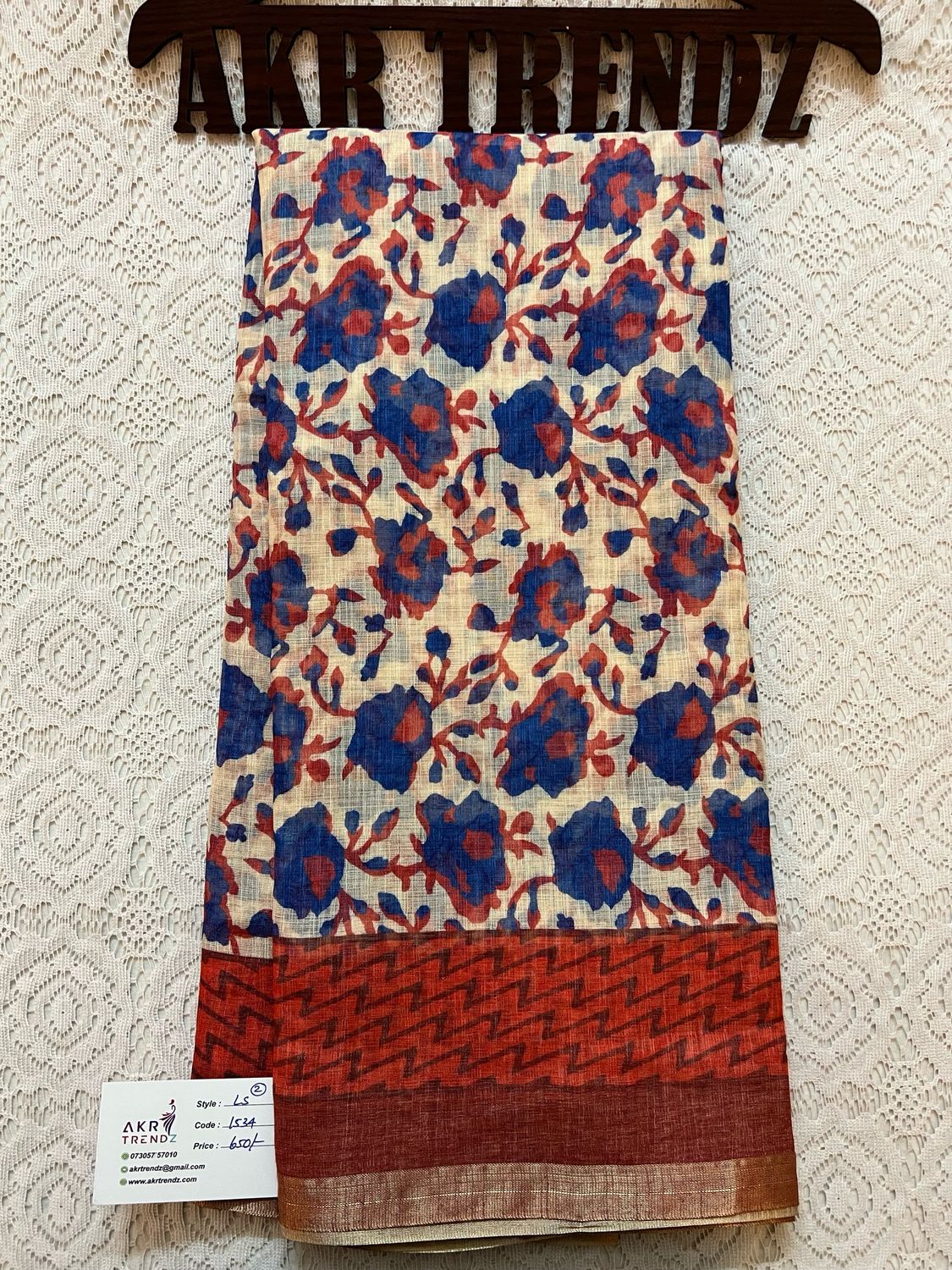 Fancy Linen Cotton Sarees