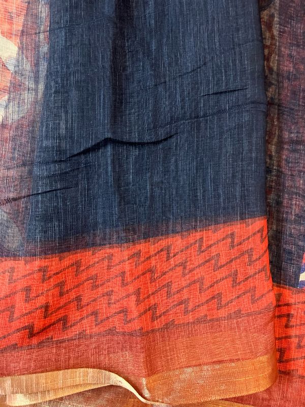 Fancy Linen Cotton Sarees