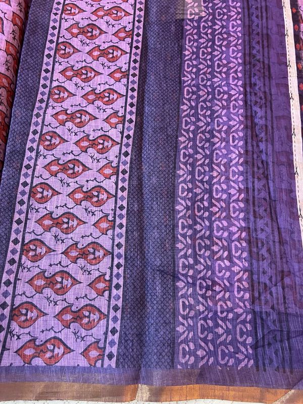 Fancy Linen Cotton Sarees