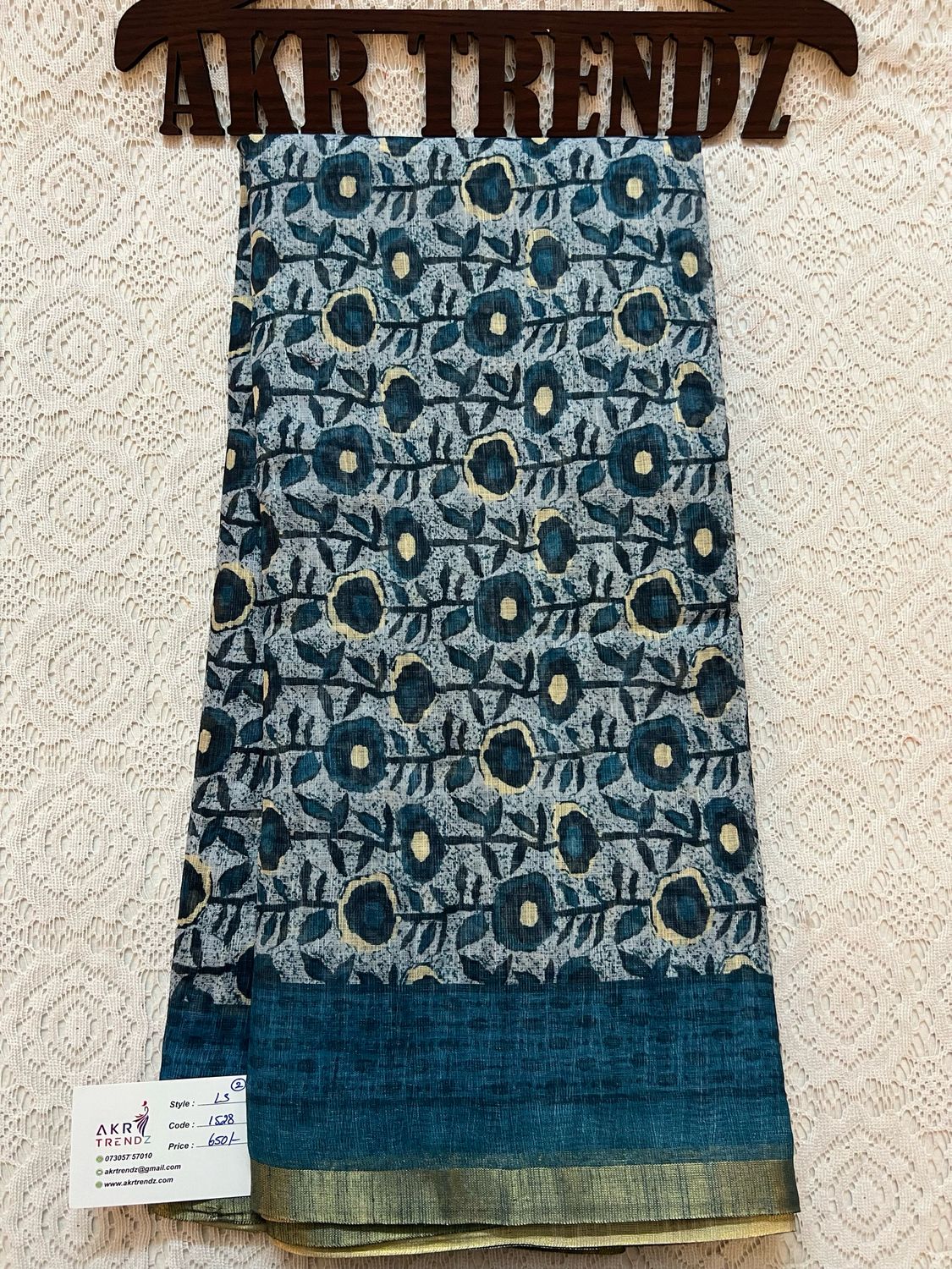 Fancy Linen Cotton Sarees
