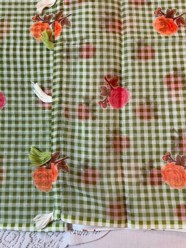 Fancy Linen Digital Print Sarees