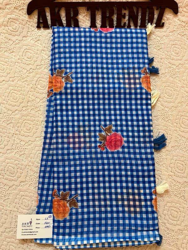 Fancy Line Digital Print Sarees