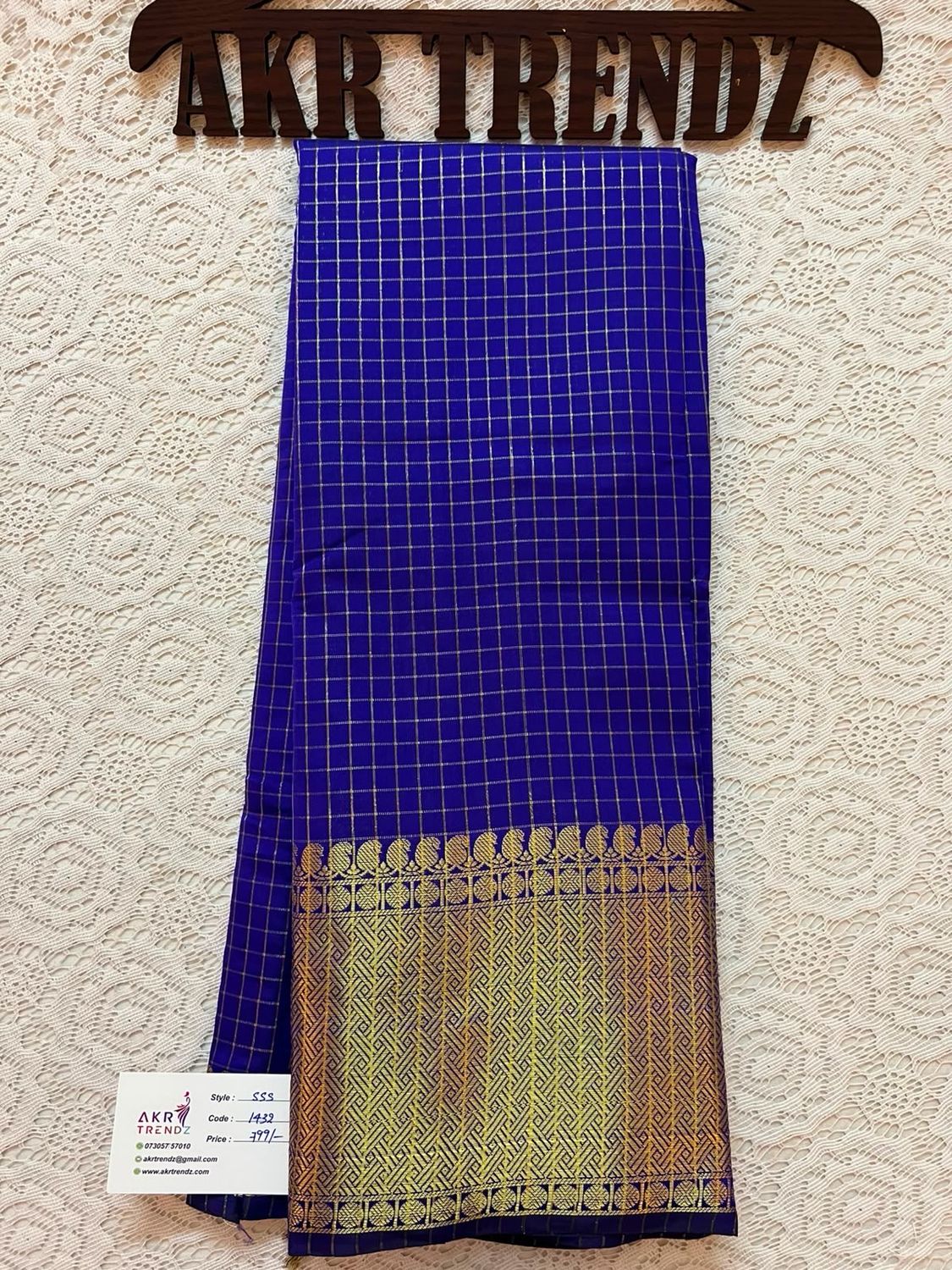 Checked Silk Cotton Sarees