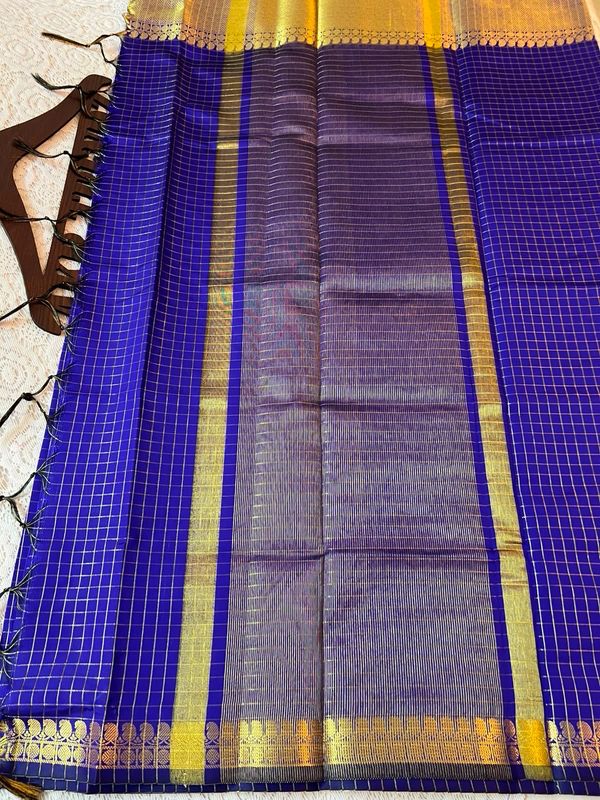 Checked Silk Cotton Sarees