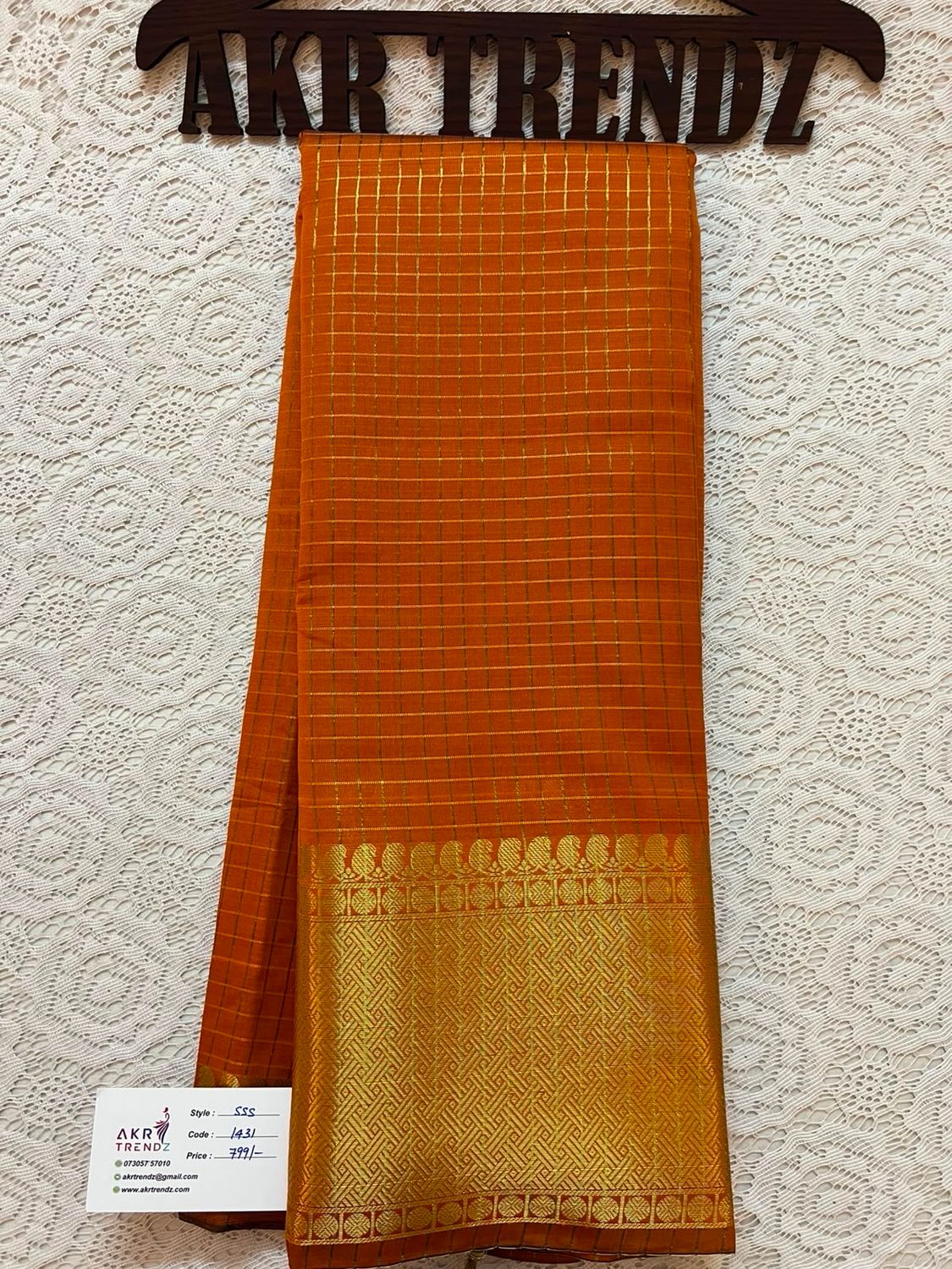 Checked Silk Cotton Sarees