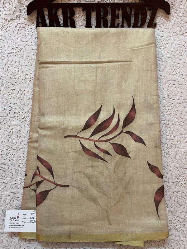 Soft Tissue Silk Sarees