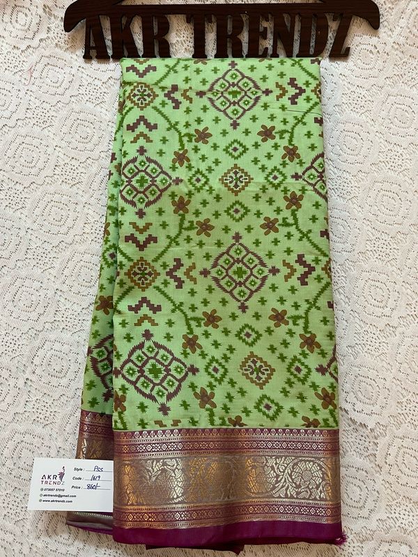 Patola Print Soft Silk Sarees