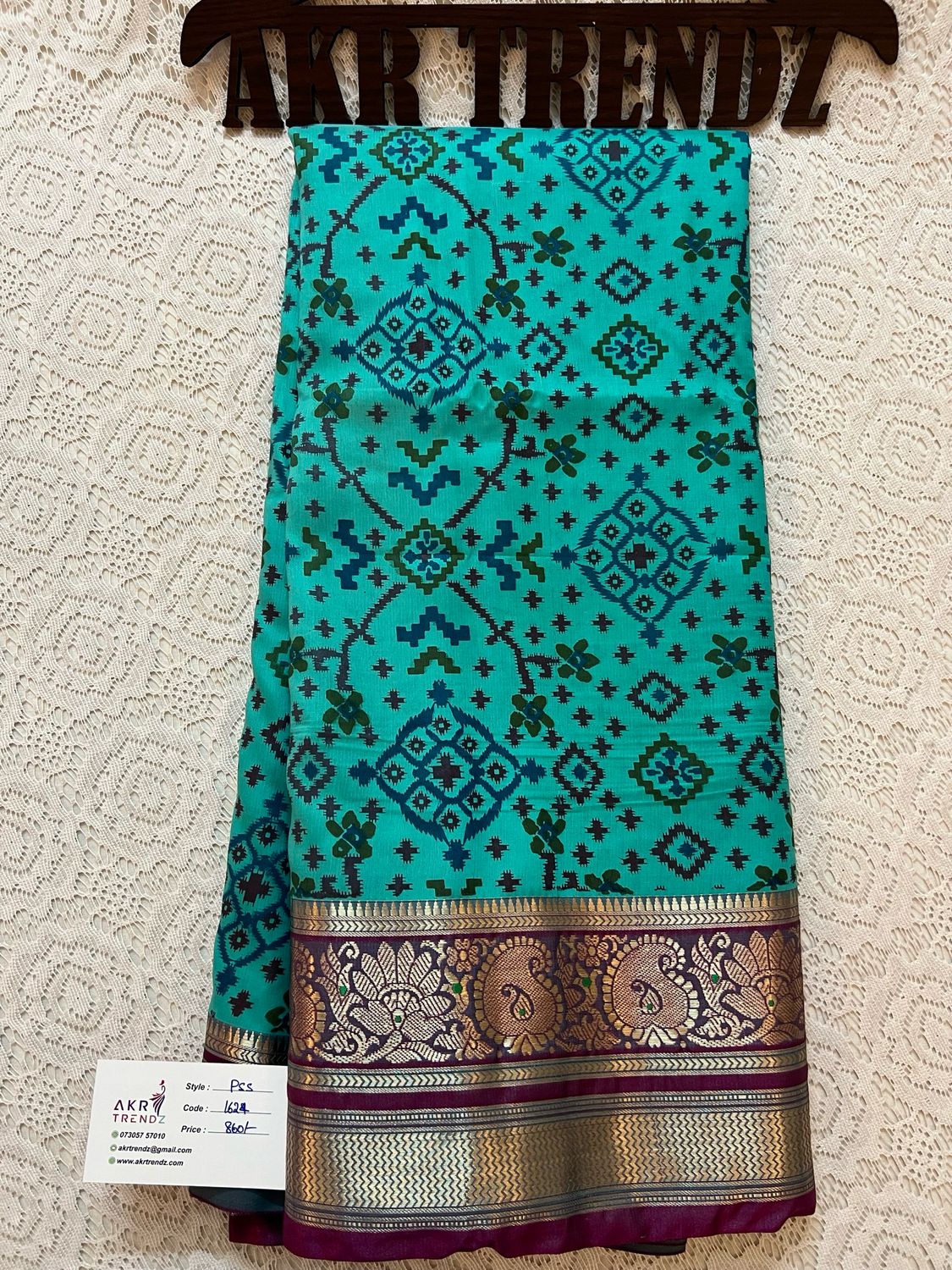 Patola Print Soft Silk Sarees