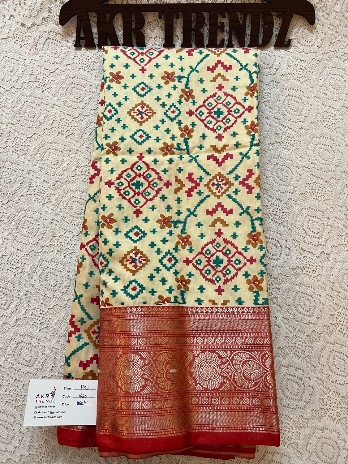 Patola Print Soft Silk Sarees