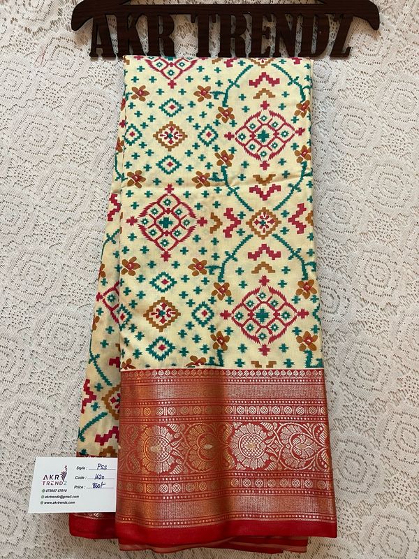 Patola Print Soft Silk Sarees