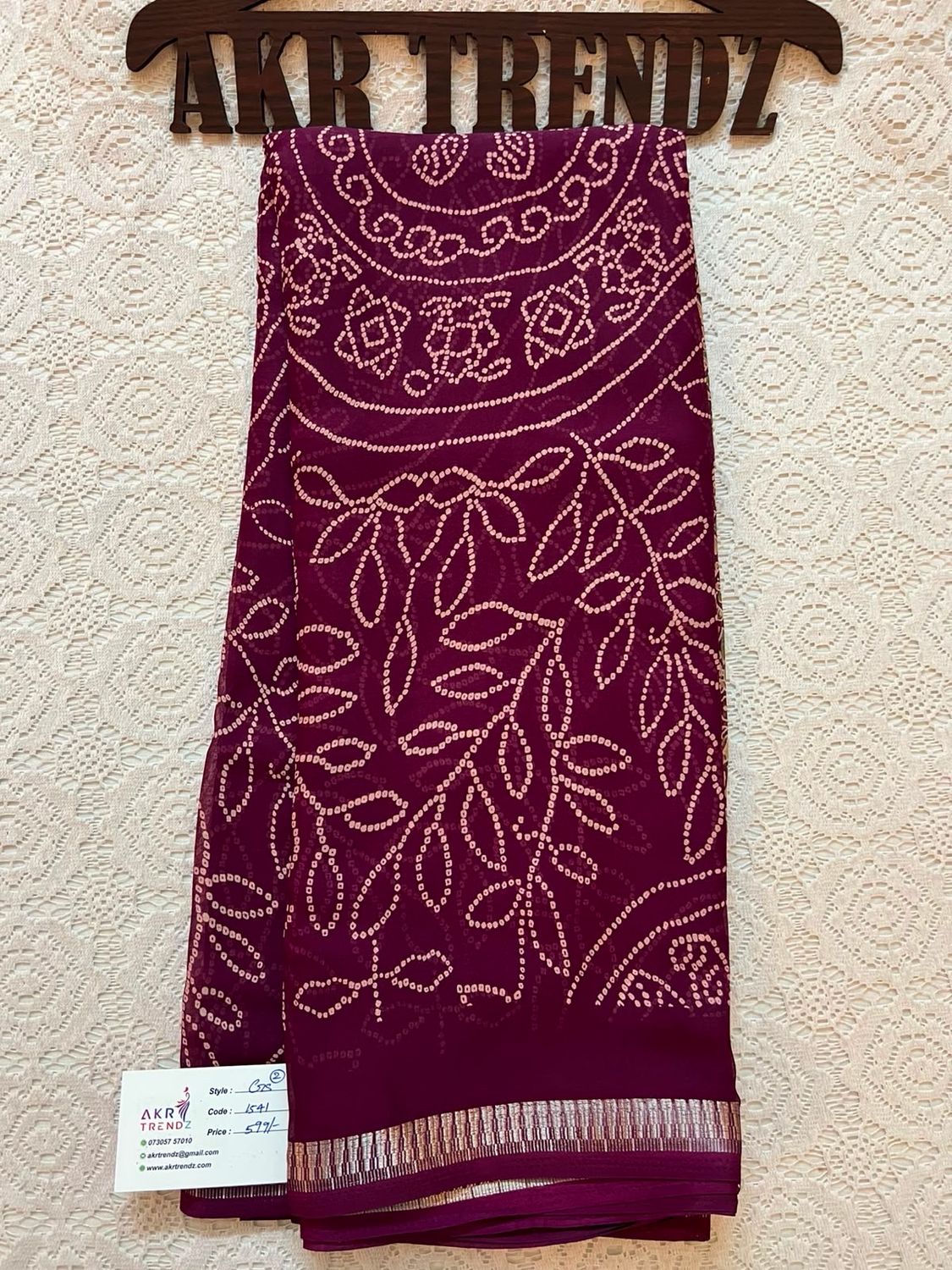 Thin border Georgette Sarees