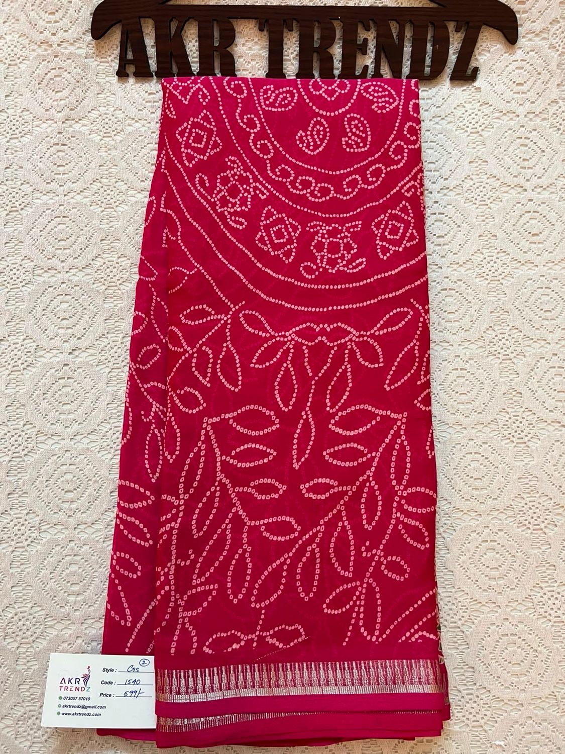 Thin border Georgette Sarees