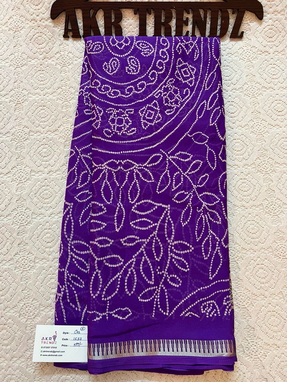 Thin Border Georgette Sarees