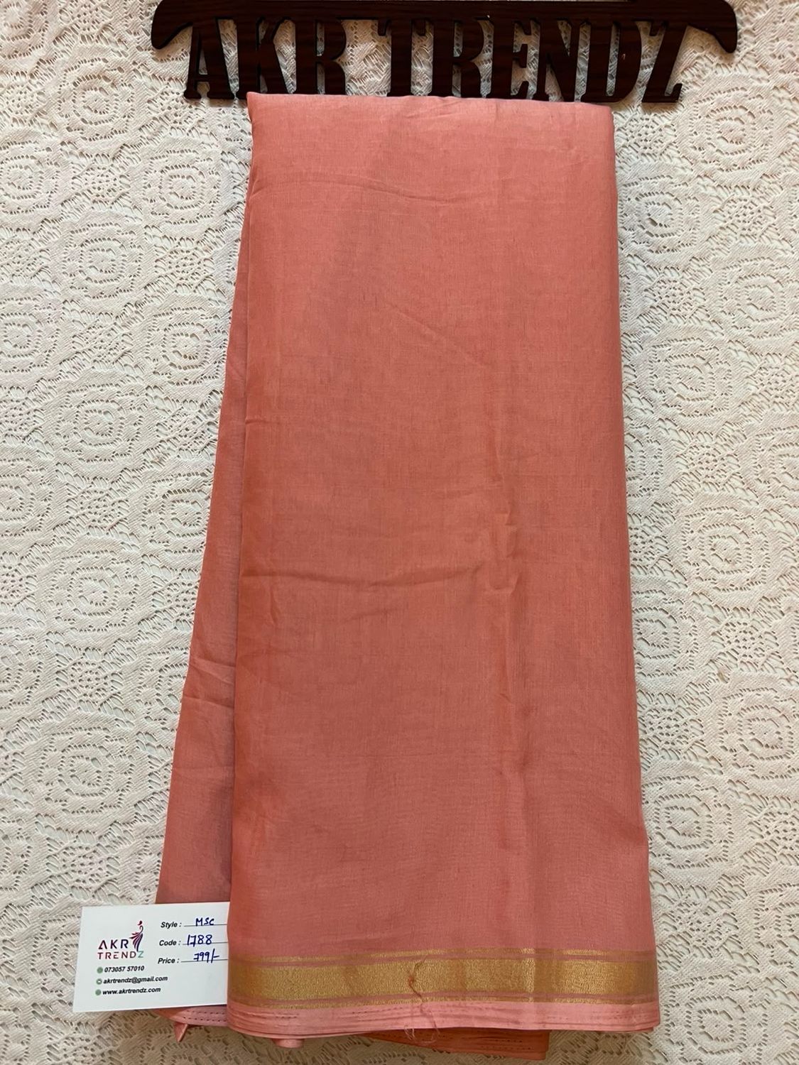 Thin border Soft Cotton Sarees