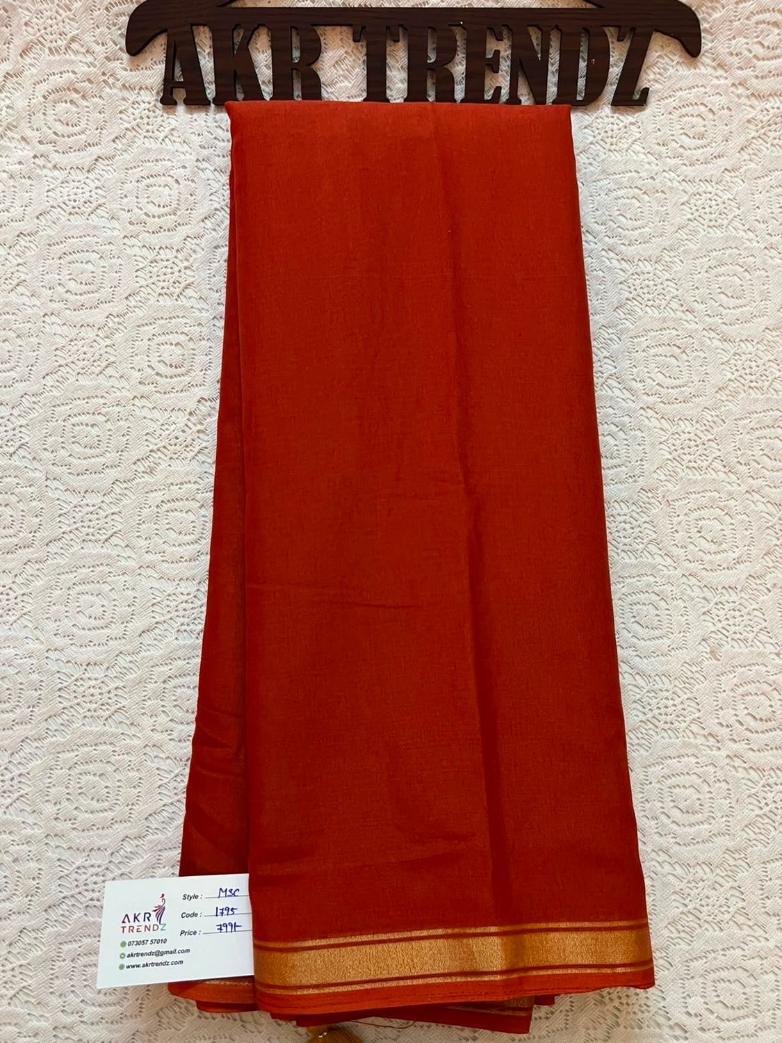 Thin border Soft Cotton Sarees