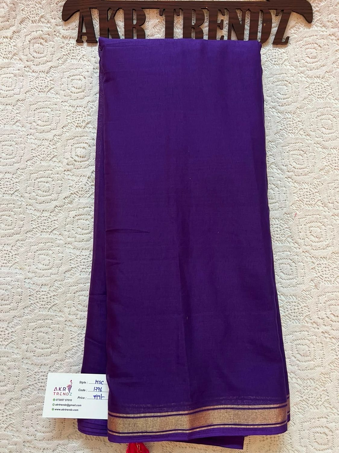 Thin border Soft Cotton Sarees