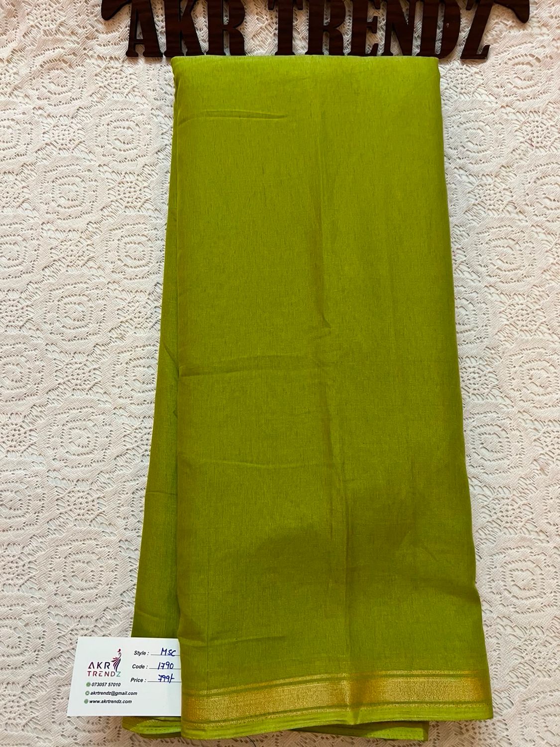 Thin border Soft Cotton Sarees