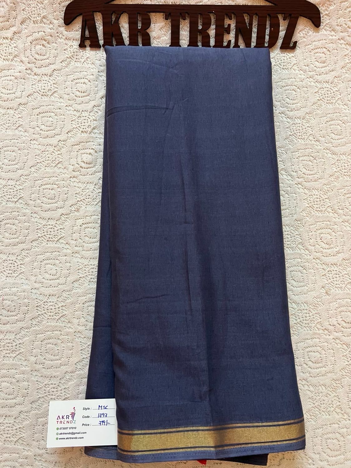 Thin border Soft Cotton Sarees