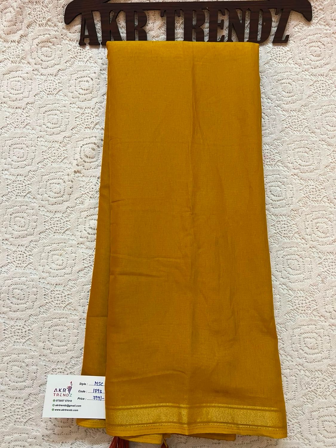 Thin Border Soft Cotton Sarees