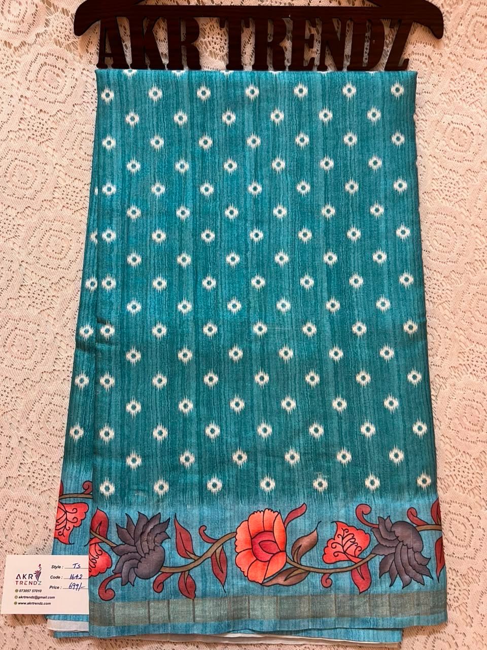 Matka Digital Print Silk Sarees