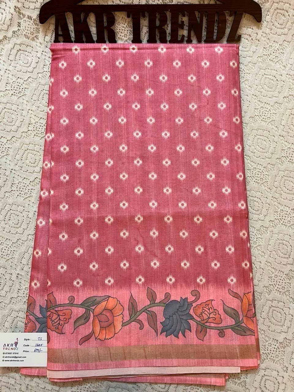 Matka Digital Print Silk Sarees