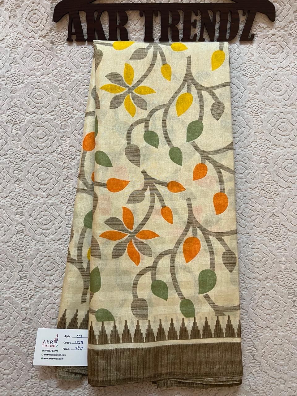 Fancy Printed Silk Sarees