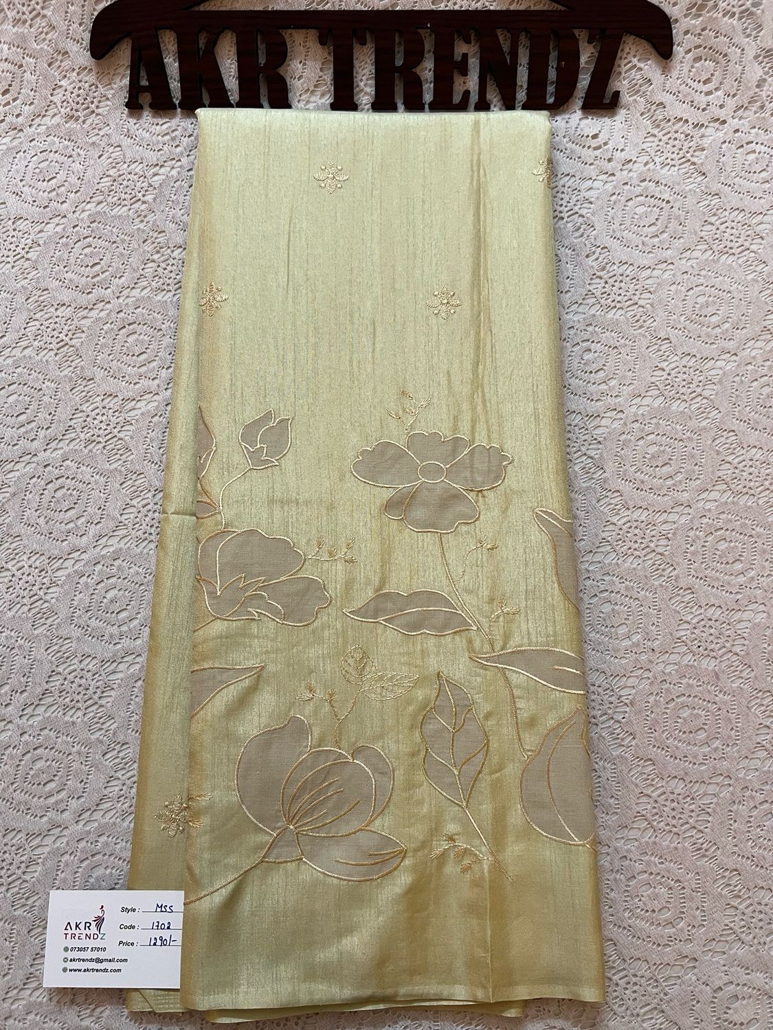 Appliqué Work Matka Silk Sarees