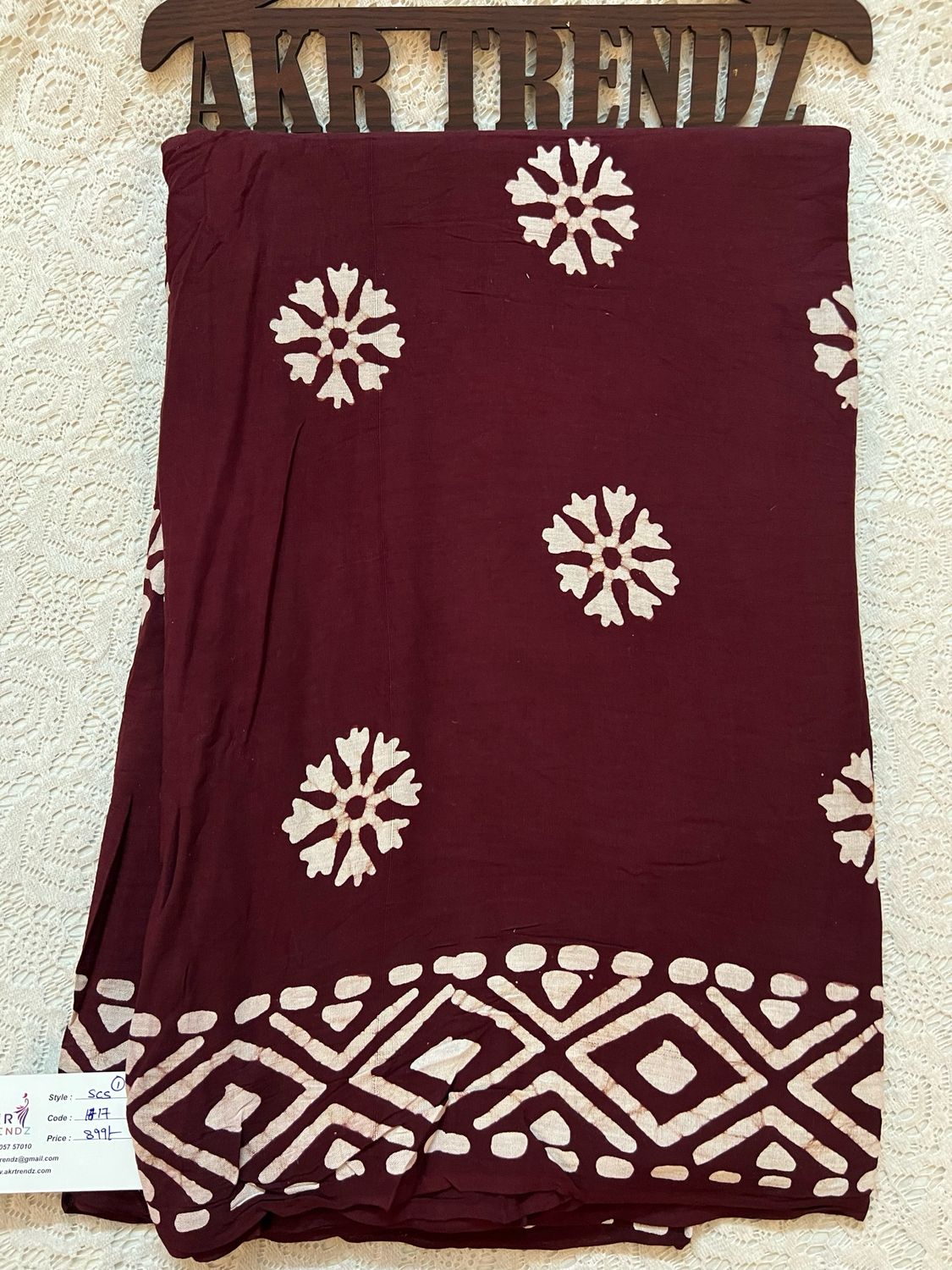 Batik Print Soft Cotton Sarees