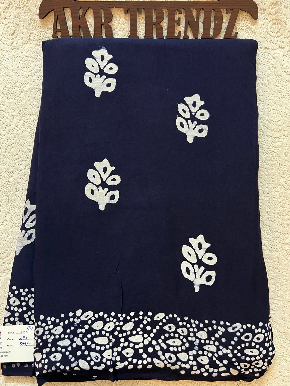 Batik Print Soft Cotton Sarees