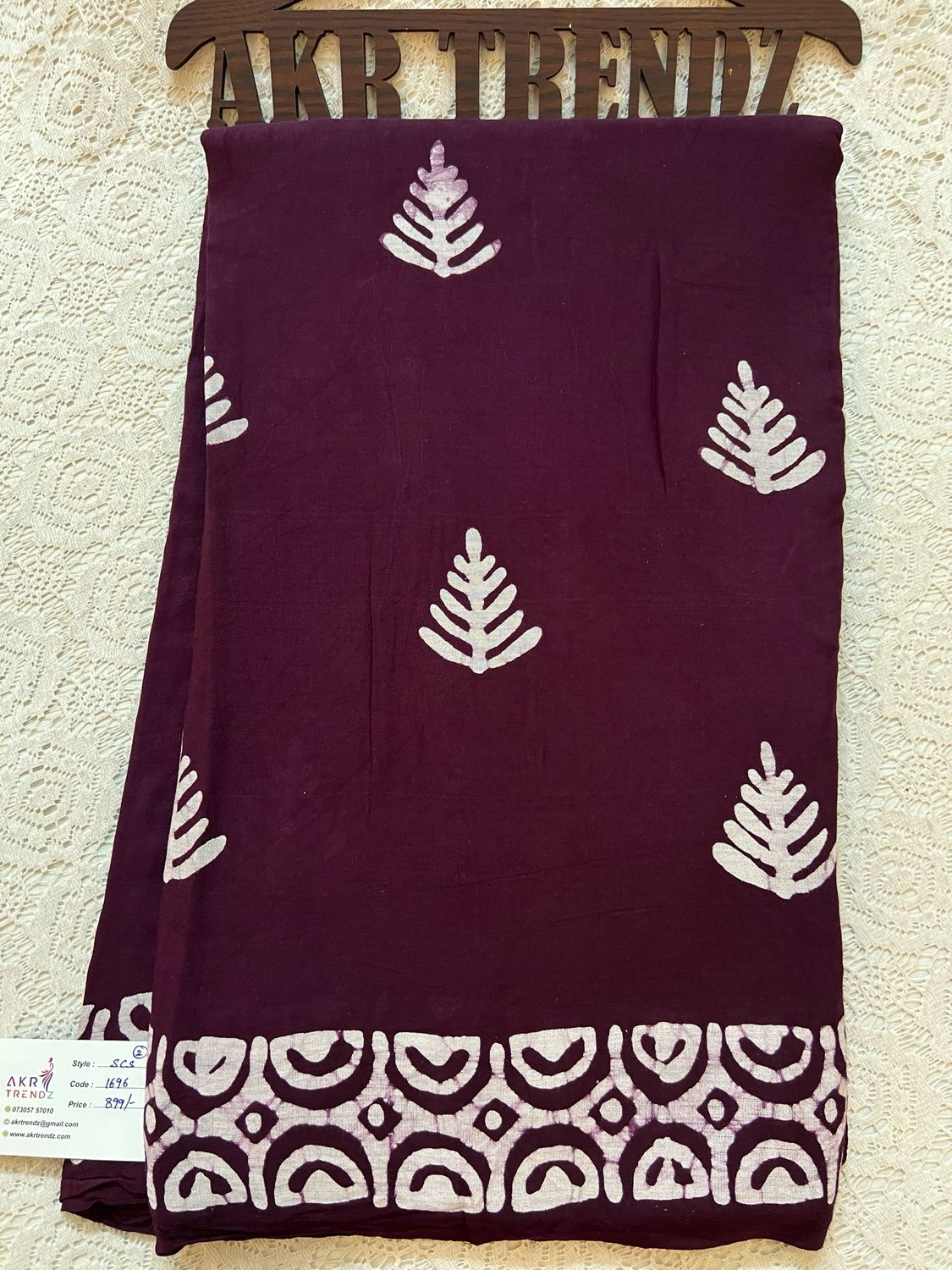 Batik Print Soft Cotton Sarees
