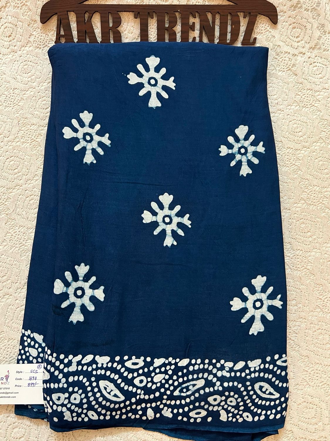 Batik Print Soft Cotton Sarees