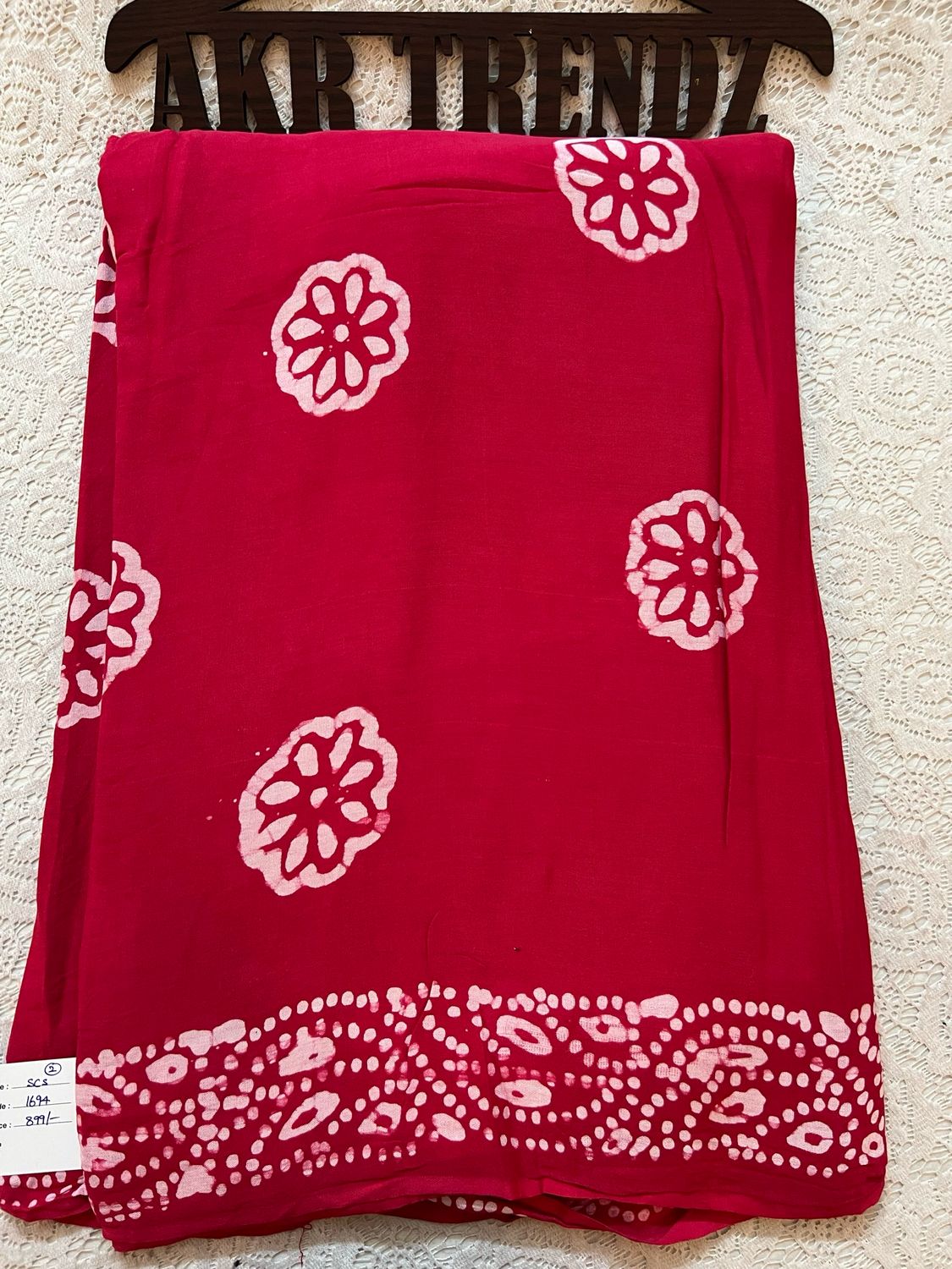 Batik Print Soft Cotton Sarees